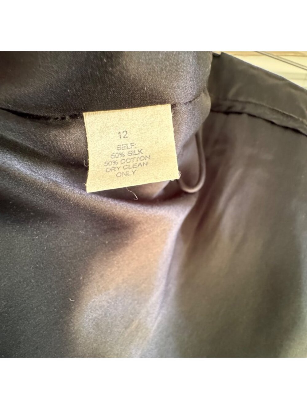TSE Womens Pleated Black Skirt Size 12 Silk Designer Cocktail Office Career New - Picture 7 of 16